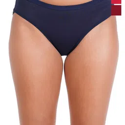 Liigne Pack Of 3 Cotton Mid-Rise Basic Briefs VCPC1849-XS-image-35