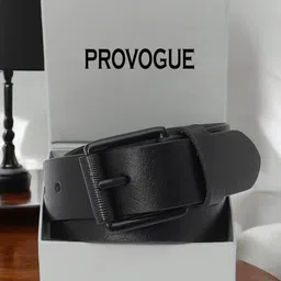 Provogue Men Textured Leather Formal Belt-image-9