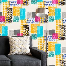 ArtzFolio Printed UV-Resistant Anti-Bacterial Hand-Drawn DoodlePeel & Stick Wallpaper-image-70