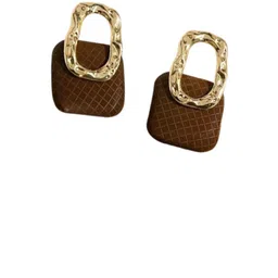 FIMBUL Set Of 2 Gold-Plated Dual Tone Square Studs image 5