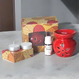 Brahmz 4Pcs Red Aroma Oil Diffusers Set image 1