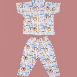 Yellow Bee Boys Printed Night suit-image-81