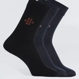 Camey Men Pack Of 3 Assorted Calf-Length Socks-12