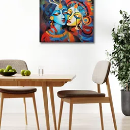 OLIVE TREE Blue 1 Piece Canvas Religious Wall Paintings-image-77