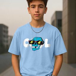 VEIRDO Boys Printed Polo Collar Drop-Shoulder Sleeves T-shirt-image-84