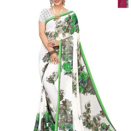 Moda Rapido Pack Of 2 Floral Printed Pure Georgette Saree-picture-30