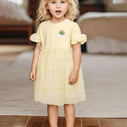 JC SPARKLE Print Flutter Sleeve Empire Dress-image-27