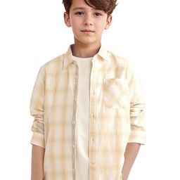 RARE ONES Boys Opaque Checked Casual Shirt-image-90