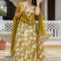 Anouk Women Floral Printed Floral Anarkali Kurta-picture-51