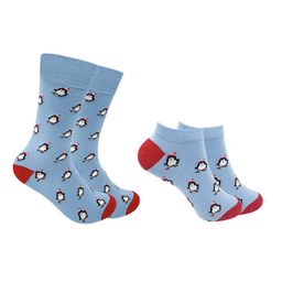 Mint & Oak Unisex Pack Of 2 Patterned Calf-Length Socks-24