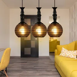 KINIS Modern and Unique Style Black Quirky Ceiling Lamp-19