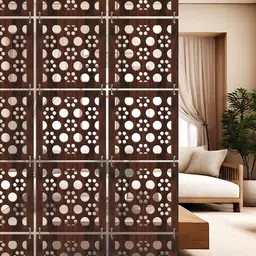 RANDOM Brown Floral Window Blinds-image-95