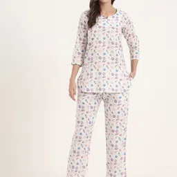 Chandbaali Printed Cotton Tunic With Trousers Co-ords Sets-picture-58