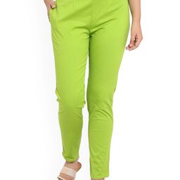 SRISARAS Women Slim Fit Mid-Rise Trousers-image-37