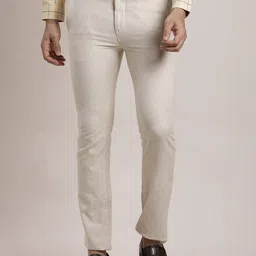 Turtle Men Relaxed Skinny Fit Chinos Trousers-image-13