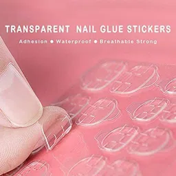 Coslifestore Set Of 24 Artificial Press On Nails With Stone Design -Silver Ombre image 2