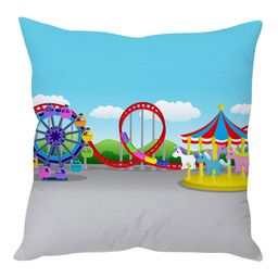 Stybuzz Cushion Cover Carnival Print - Multi Color-image-32