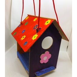 Kidoz Build Your Own Bird House Craft DIY Activity Kit Raw MDF - Multicolour-4