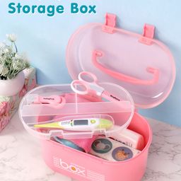 Multipurpose Storage Box with Handle - Pink-6