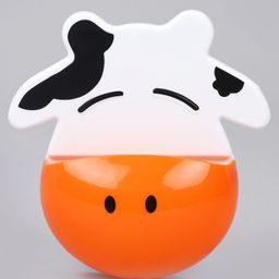 Cow Shape Toothbrush Holder - Orange White-image-94