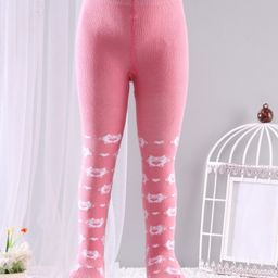 Cute Walk by Babyhug Anti-bacterial Footed Tights Kitty Design - Pink-picture-25