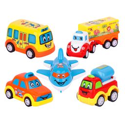 Fiddlerz5 MiniFun Autos Unbreakable Pull Back 5 Mini Car Truck Toy Set, Autos Toy for Kids-27
