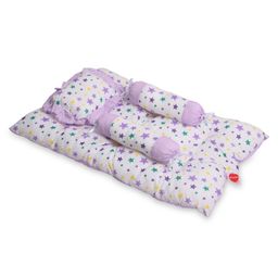 VParents Joy baby 4 Piece Bedding Set with Pillow and Bolsters - Purple-image-7