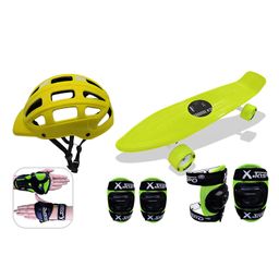 Jaspo Ride on Penny Board Pro Skateboard Combo Set - Yellow-12