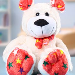 Babyhug Buddy Bear Soft Toy Light White - Height  38 cm-11
