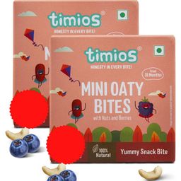 Timios Mini Oaty Bites Nut Berries 120 gm - Pack of 2-13