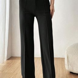 BUY NEW TREND Women Relaxed High-Rise Wrinkle Free Pleated Trousers-image-76