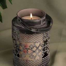 DECOR BAE Black Metal Tealight Candle Holder-image-80