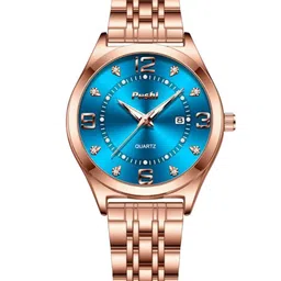 Poshi Unisex Dial & Stainless Steel Straps Analogue Watch IBIAHICHGBBH-5