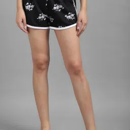 Stylecast X Kotty Women Graphic Printed Low-Rise Cotton Shorts-image-66