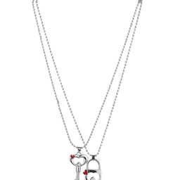 RV Jewels Silver-Plated Geometric Pendants with Chains-image-61
