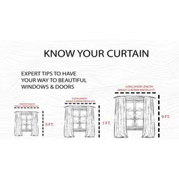 Aura Black & Red Abstract Printed Light Blocking Window Curtain image 2