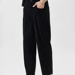 Snitch Men Corduroy Cargos Trousers-image-61