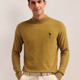 U.S. Polo Assn. Men Self Design Pullover Sweater-picture-5