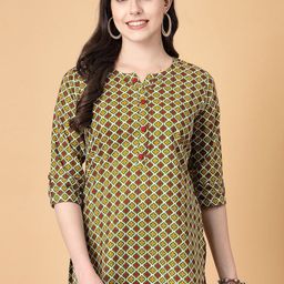 God Bless Women Geometric Printed Kurta-image-39