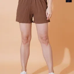 kintu parantu Women Pack Of 2 Mid Rise Relexed Fit Regular Shorts-picture-55