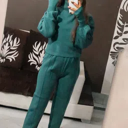 MADE FOR HER LABEL Turtle Neck Sweatshirt With Trouser-picture-37