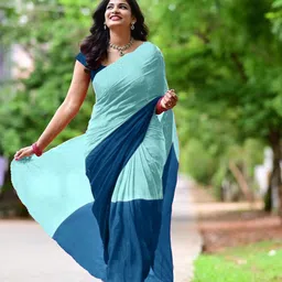 HERE&NOW Colourblocked Ready to Wear Saree-picture-10