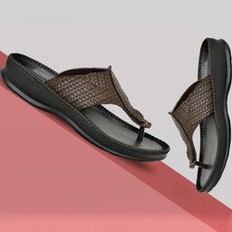 Bizazo Men Tan Flip Flops-image-85
