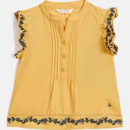 ELLE Embroidered Cotton Top-image-98
