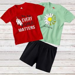 TRIANGLETEES Kids-Unisex Pure Cotton Clothing Set-image-76