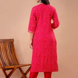 GEKHA Ethnic Motif Printed Gotta Patti Embellished Kurta With Trouser & Dupatta image 3