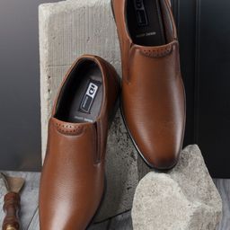 ID Men Leather Formal Slip-On Shoes-image-45
