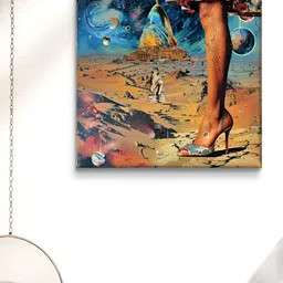 Livin'luxe Blue & Brown Printed Canvas Wall Art-13