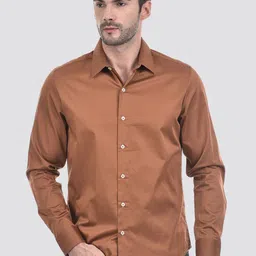 Numero Uno Men Slim Fit Spread Collar Solid Cotton Casual Shirt-image-92
