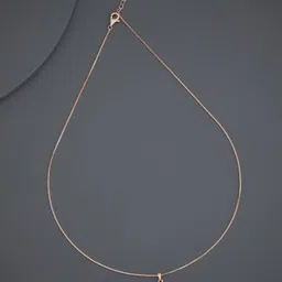 Kushal's Fashion Jewellery Rose Gold-Plated Zircon Studded Circular Pendant With Chain-picture-45